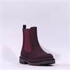 Rieker Gusset Ankle Boot With Side Zip - Mulberry